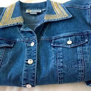 BLUE ELEGANCE JACKET- RHINESTONES & GLAMOUR